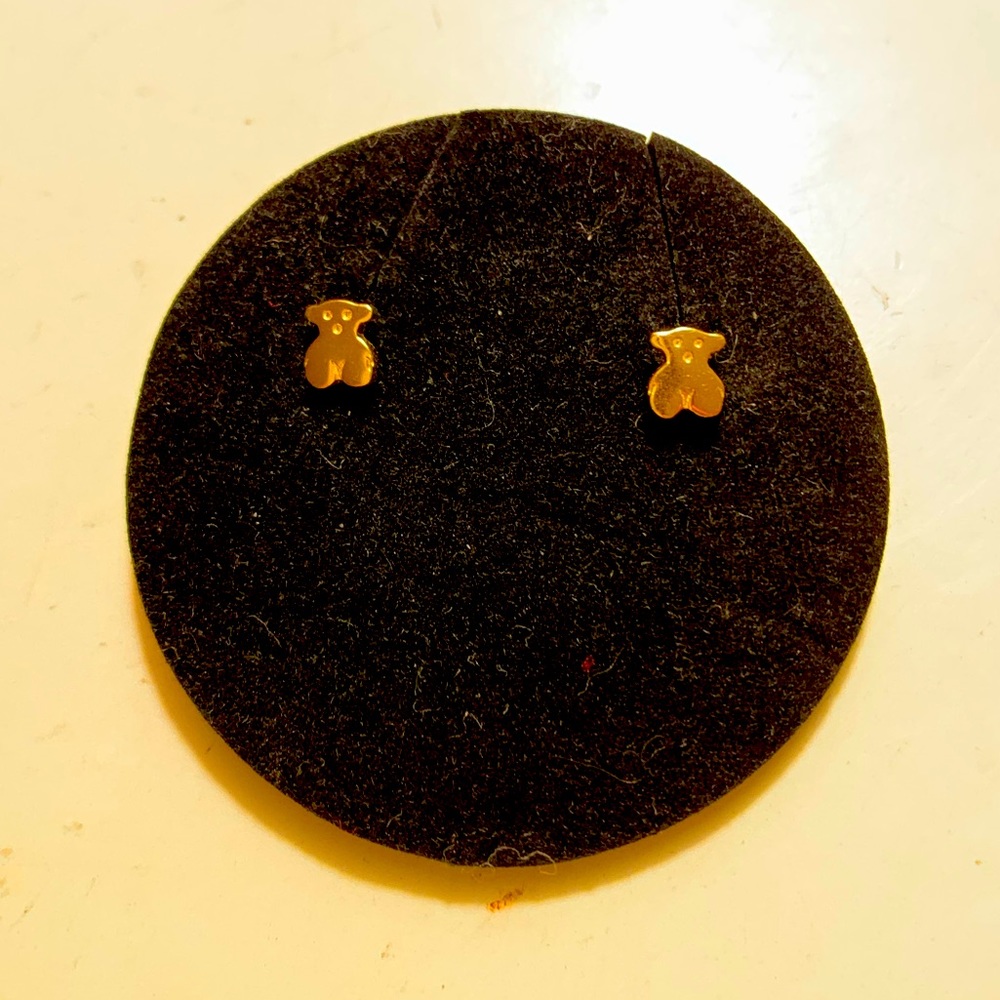 Tous gold vermeil baby earrings